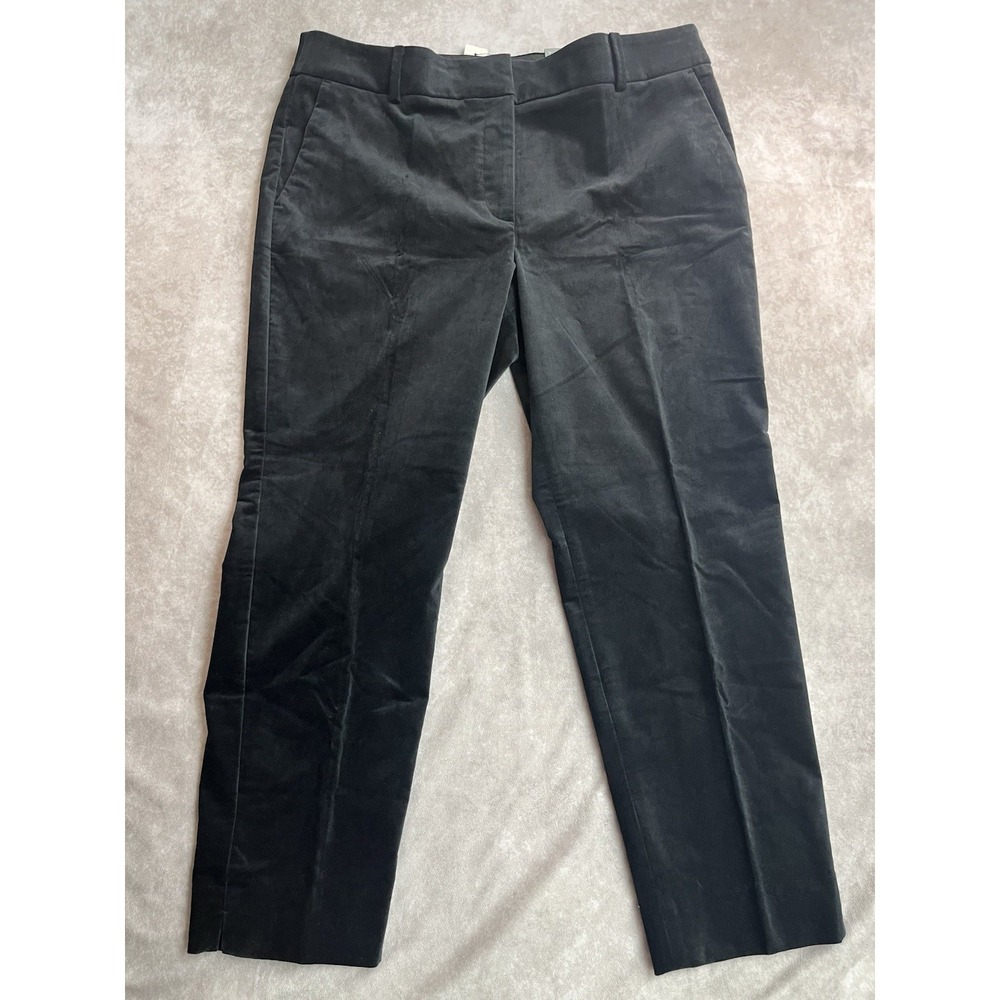 NWT Talbots Hampshire Ankle Pants Women's 14P Black Straight Leg